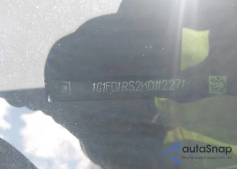 2019 Chevrolet Camaro 3Lt z USA, uszkodzony, nr VIN 1G1FD1RS2K0112271